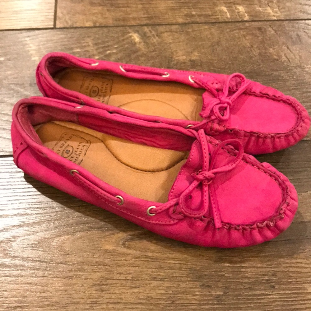 Lucky Brand Darcie Pink Berry Moccasin Flats - Picture 5 of 5